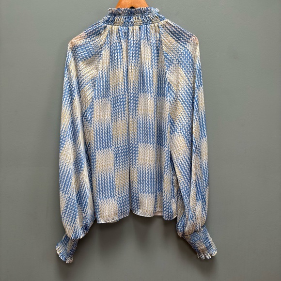 Ramy Brook Mock Neck Balloon Sleeve Blouse - Picture 5 of 9